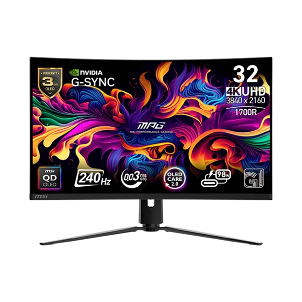 MSI MPG 321CURX 32" QD-OLED 240HZ CURVED GAMING MONITOR - Image 2