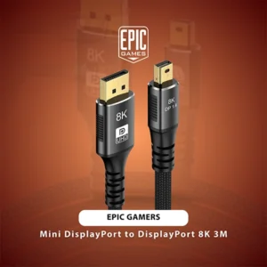 EPIC GAMERS MINI DISPLAYPORT TO DISPLAYPORT 8K CABLE 3M