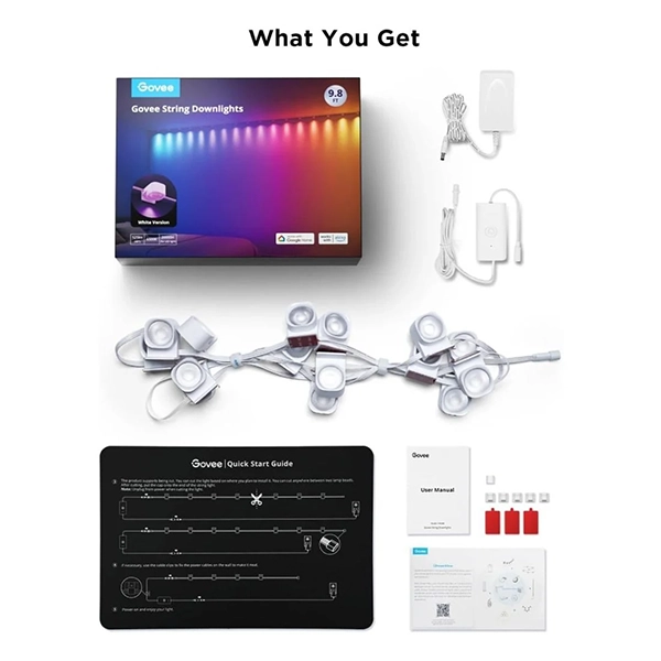 GOVEE RGBIC STRING INDOOR DOWNLIGHTS – 5M - Image 3
