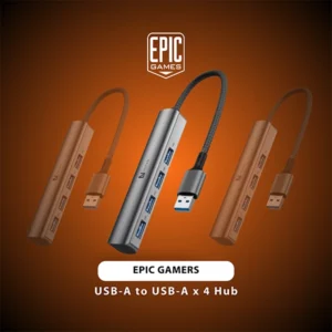 EPIC GAMERS USB-A TO USB-A 4 HUB – MULTI-PORT