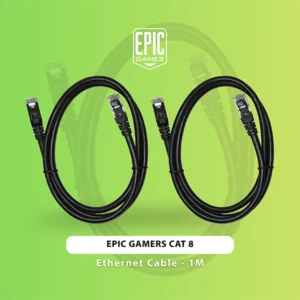 EPIC GAMERS CAT 8 ETHERNET CABLE 1M - LAN CABLE