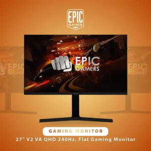 EPIC GAMERS 27" V2 QHD 240HZ VA FLAT GAMING MONITOR - BLACK