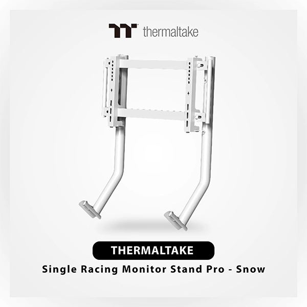 THERMALTAKE SINGLE RACING MONITOR STAND PRO – SNOW