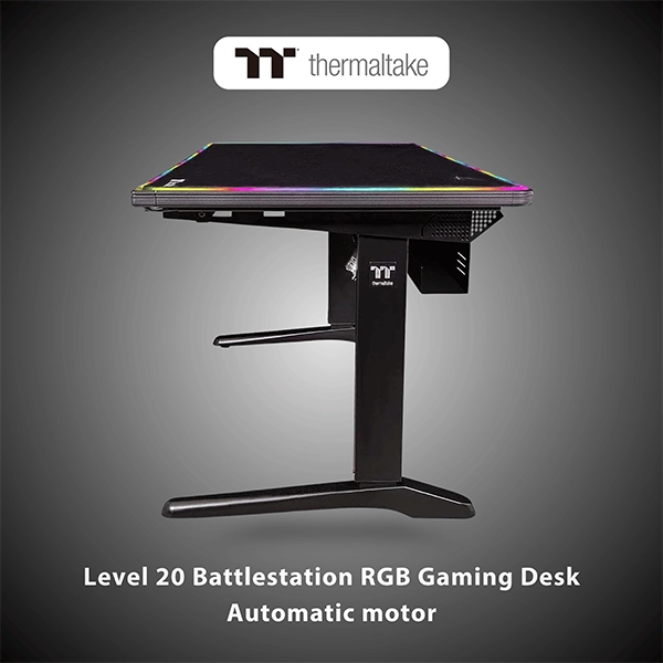 THERMALTAKE LEVEL 20 BATTLESTATION RGB GAMING DESK – AUTOMATIC MOTOR