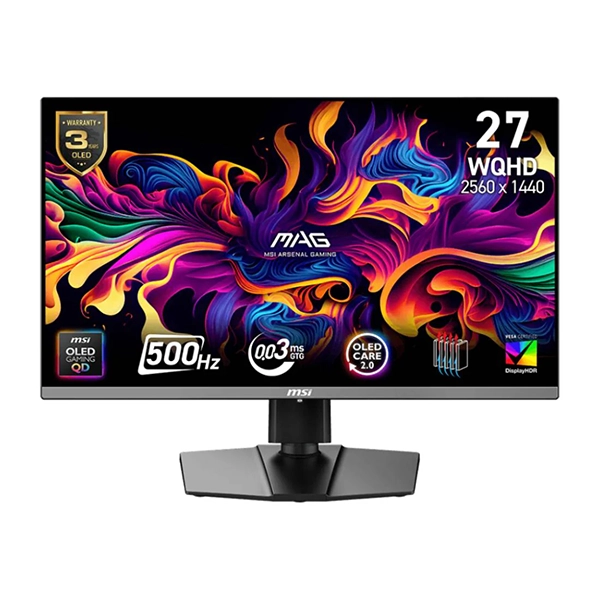 MSI MAG 272QP 27" QD-OLED X50 500HZ FLAT GAMING MONITOR - Image 2