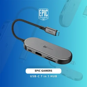 EPIC GAMERS USB-C 7-IN-1 HUB - FOR PC & LAPTOP