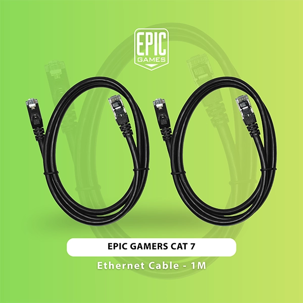 EPIC GAMERS CAT 7 ETHERNET CABLE 1M - LAN CABLE