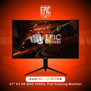 EPIC GAMERS 32" QHD 240HZ VA CURVED GAMING MONITOR – BLACK