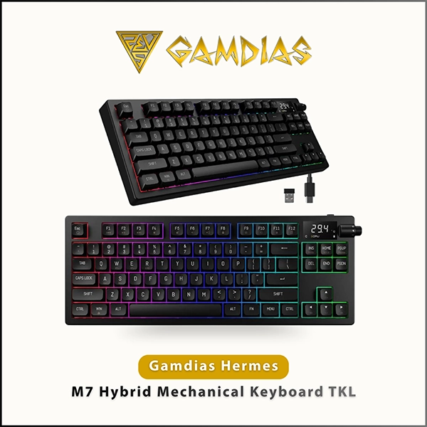 GAMDIAS HERMES M7 HYBRID MECHANICAL GAMING KEYBOARD