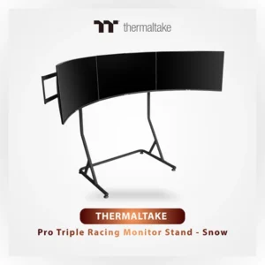 THERMALTAKE PRO TRIPLE RACING MONITOR STAND – SNOW