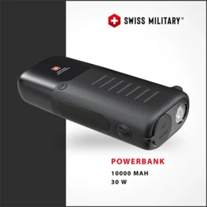 SWISS MILITARY SM POWER BANK 10000MAH 30W BLACK