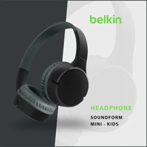BELKIN SOUNDFORM MINI KIDS HEADPHONES HEARING PROTECTION BLACK