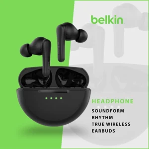 BELKIN SOUNDFORM RHYTHM TRUE WIRELESS EARBUDS BLACK