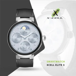 XCELL SMARTWATCH ELITE 3 BLACK FRAME BLACK LEATHER STRAP