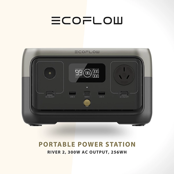ECOFLOW RIVER 2 PORTABLE POWER STATION 300W 256WH