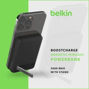 BELKIN BOOSTCHARGE MAGNETIC WIRELESS POWER BANK 5K WITH STAND IPHONE 14/13/12