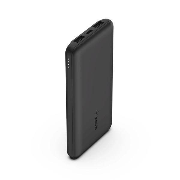 BELKIN BOOSTCHARGE 3-PORT 10K POWER BANK WITH USB-C 15W DUAL USB-A BLACK - Image 2