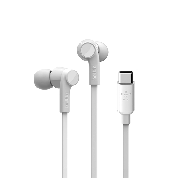 BELKIN HEADPHONES USB-C CONNECTOR WHITE - Image 2