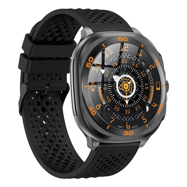 SWISS MILITARY DOM7 SMART WATCH WITH GUN FRAME BLACK SILICON STRAP - Image 3