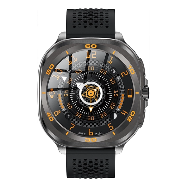 SWISS MILITARY DOM7 SMART WATCH WITH GUN FRAME BLACK SILICON STRAP - Image 4