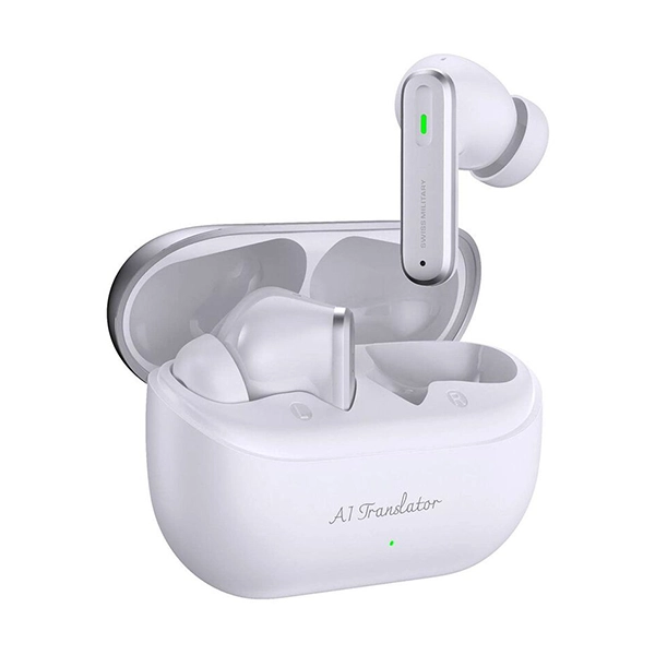 SWISS MILITARY DELTA-AI-ANC PREMIUM AI TRANSLATION TWS EARBUDS WHITE - Image 4