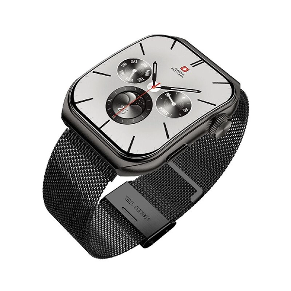 SWISS MILITARY ALPS3 SMARTWATCH GUN FRAME WITH GUN STEEL STRAP - Image 5