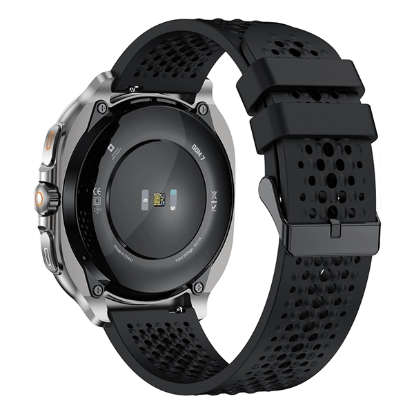 SWISS MILITARY DOM7 SMART WATCH WITH GUN FRAME BLACK SILICON STRAP - Image 5