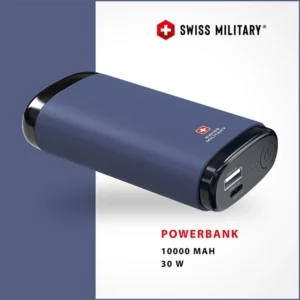 SWISS MILITARY SM POWER BANK 10000MAH 30W BLUE