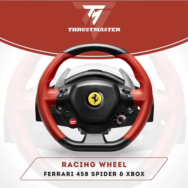 THRUSTMASTER FERRARI 458 SPIDER RACING WHEEL OFFICIAL LICENSED