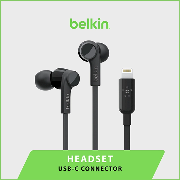BELKIN HEADPHONES USB-C CONNECTOR BLACK