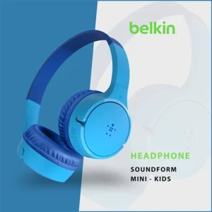 BELKIN SOUNDFORM MINI KIDS HEADPHONES HEARING PROTECTION BLUE