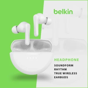 BELKIN SOUNDFORM RHYTHM TRUE WIRELESS EARBUDS WHITE