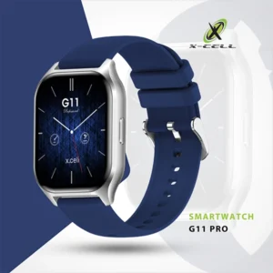 XCELL G11PRO SMARTWATCH SILVER FRAME BLUE STRAP