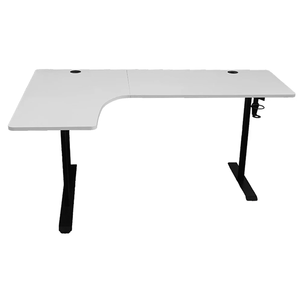 EPIC GAMER PRO V3 GAMING CORNER TABLE RGB WHITE - Image 2