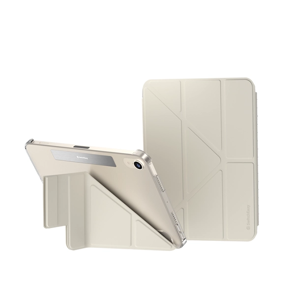 SWITCHEASY ORIGAMI NUDE FOLIO CASE W/PENCIL HOLDER FOR 2021 IPAD MINI 8.3" – STARLIGHT - Image 2