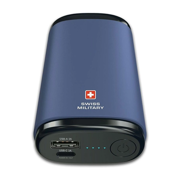 SWISS MILITARY SM POWER BANK 10000MAH 30W BLUE - Image 3