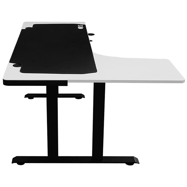 EPIC GAMER PRO V3 GAMING CORNER TABLE RGB WHITE - Image 4