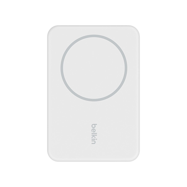 BELKIN BOOSTCHARGE MAGNETIC WIRELESS POWER BANK 5K WITH STAND IPHONE 14/13/12 - WHITE - Image 5