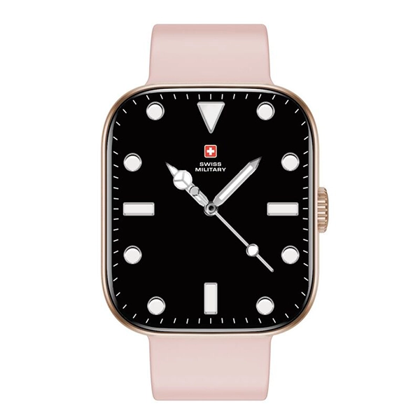 SWISS MILITARY ALPS4 SMARTWATCH ROSE GOLD FRAME WITH PINK SILICON STRAP - Image 6