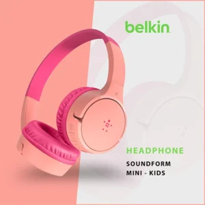 BELKIN SOUNDFORM MINI KIDS HEADPHONES HEARING PROTECTION PINK