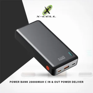 XCELL POWER BANK 20000MAH C IN & OUT PD BLACK