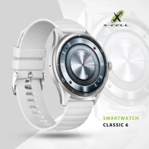 XCELL CLASSIC6 SMARTWATCH SILVER FRAME GREY STRAP