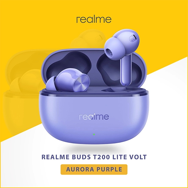 REALME BUDS T200 LITE AURORA PURPLE