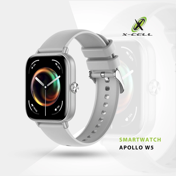 XCELL SMARTWATCH GREY FRAME GREY SILICONE STRAP