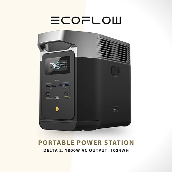 ECOFLOW DELTA 2 PORTABLE POWER STATION 1800W 1024WH EXPANDABLE