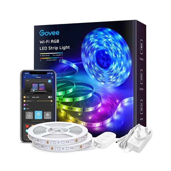 GOVEE WIFI RGB LED STRIP LIGHTS 16.4FT X2 ROLLS - Image 2