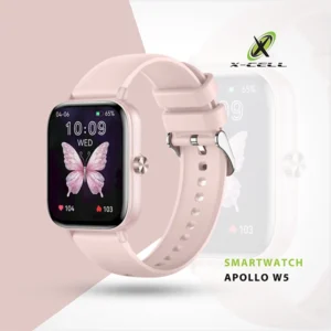 XCELL SMARTWATCH PINK FRAME PINK SILICONE STRAP