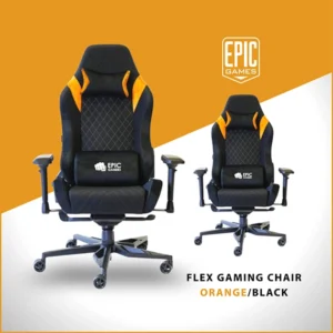 EPIC GAMERS FLEX GAMING CHAIR ORANGE BLACK ZN-01
