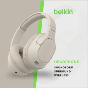 BELKIN SOUNDFORM SURROUND WIRELESS HEADPHONES SAND
