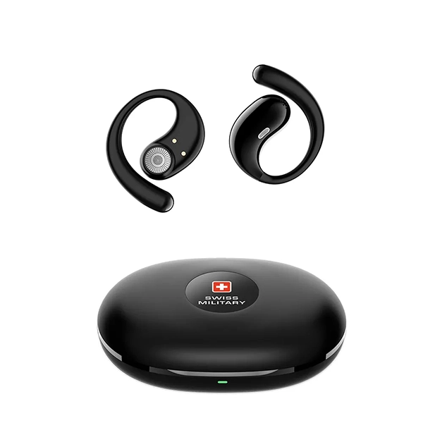 SWISS MILITARY DELTA7 TRUE WIRELESS EARBUDS BLACK - Image 2